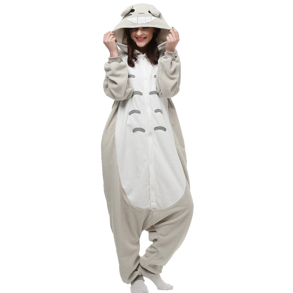 Kigurumi Totoro de face avec capuche