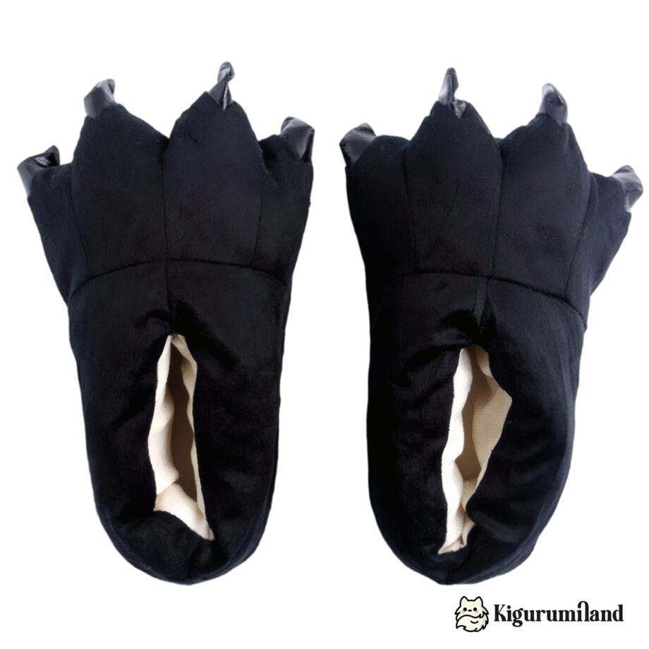 chaussons kigurumi noir