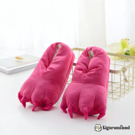 chaussons kigurumi rose trois quarts