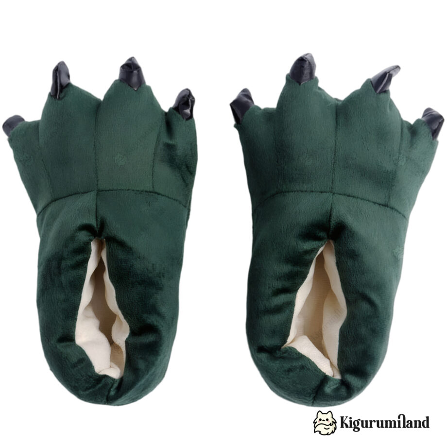 chaussons kigurumi vert