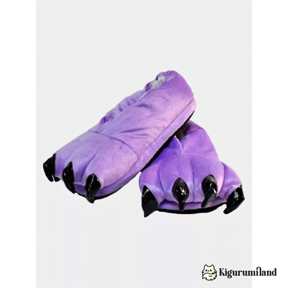 chaussons kigurumi violet trois quarts