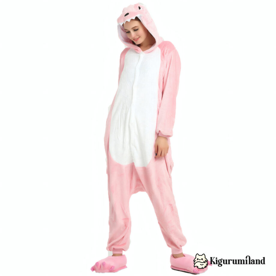 kigurumi dinosaure rose face casual