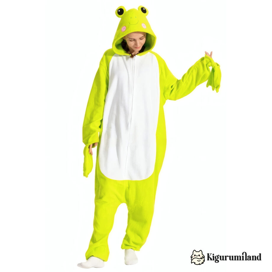 kigurumi grenouille femme face casual