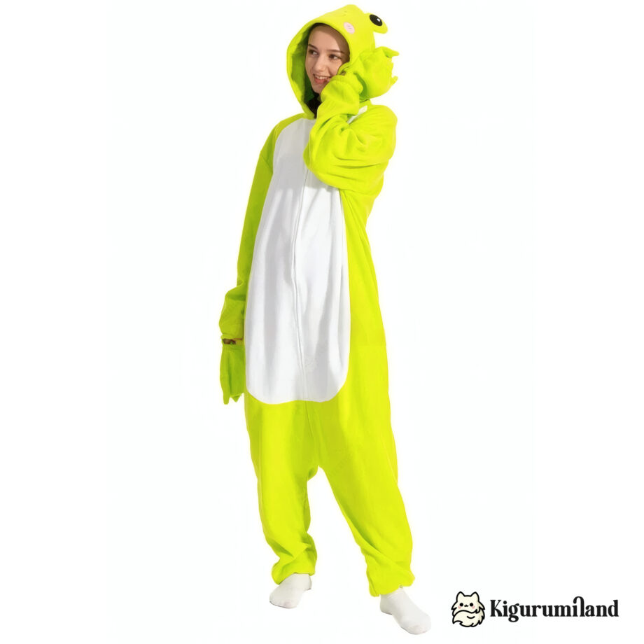 kigurumi grenouille femme trois quarts casual