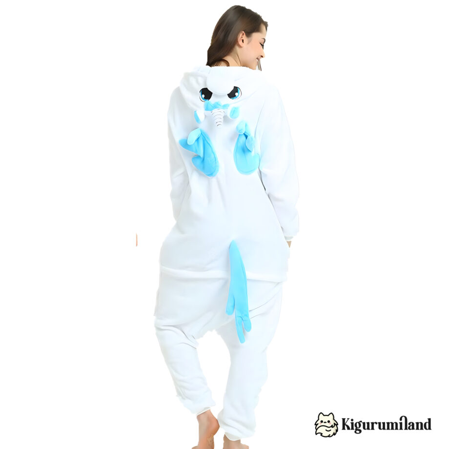 kigurumi licorne bleue dos