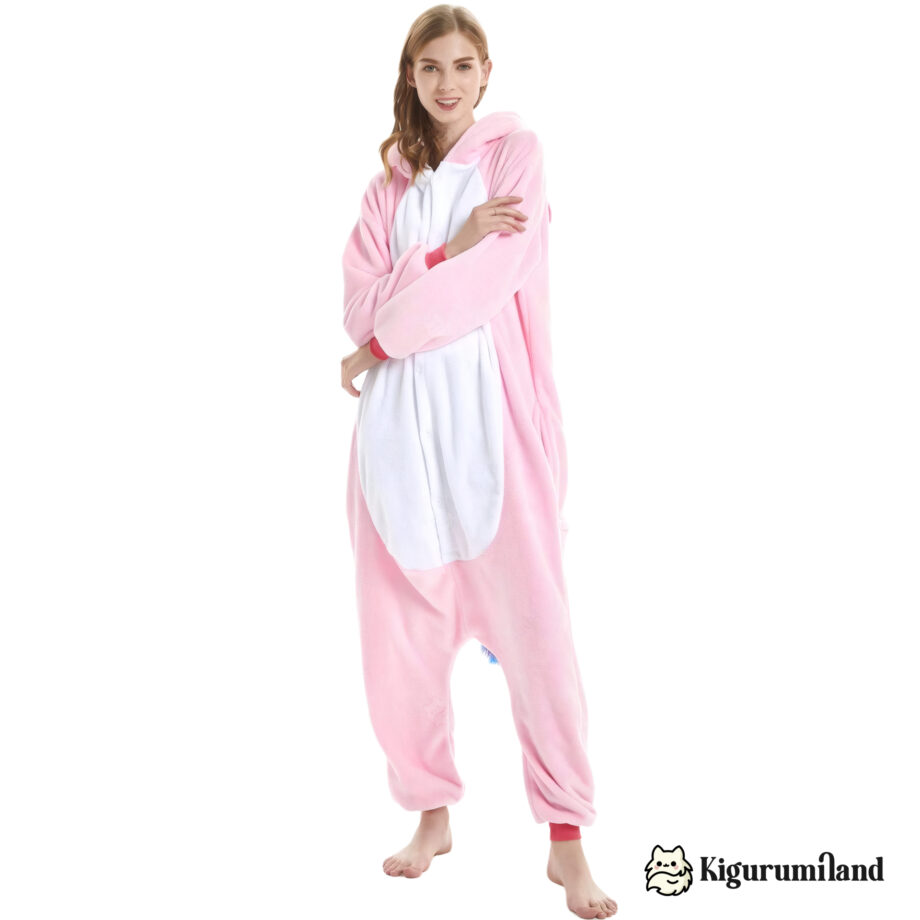 kigurumi licorne uni rose face sans capuche