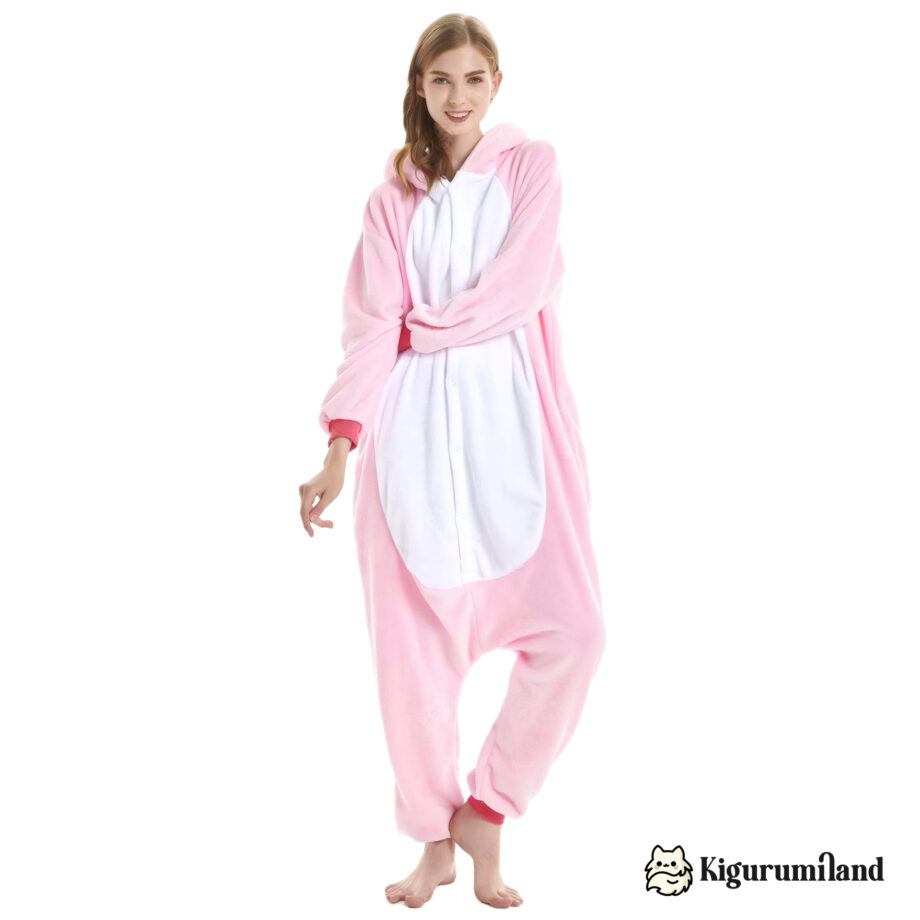 kigurumi licorne uni rose face sans capuche casual