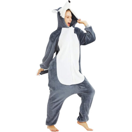 kigurumi loup femme trois quarts