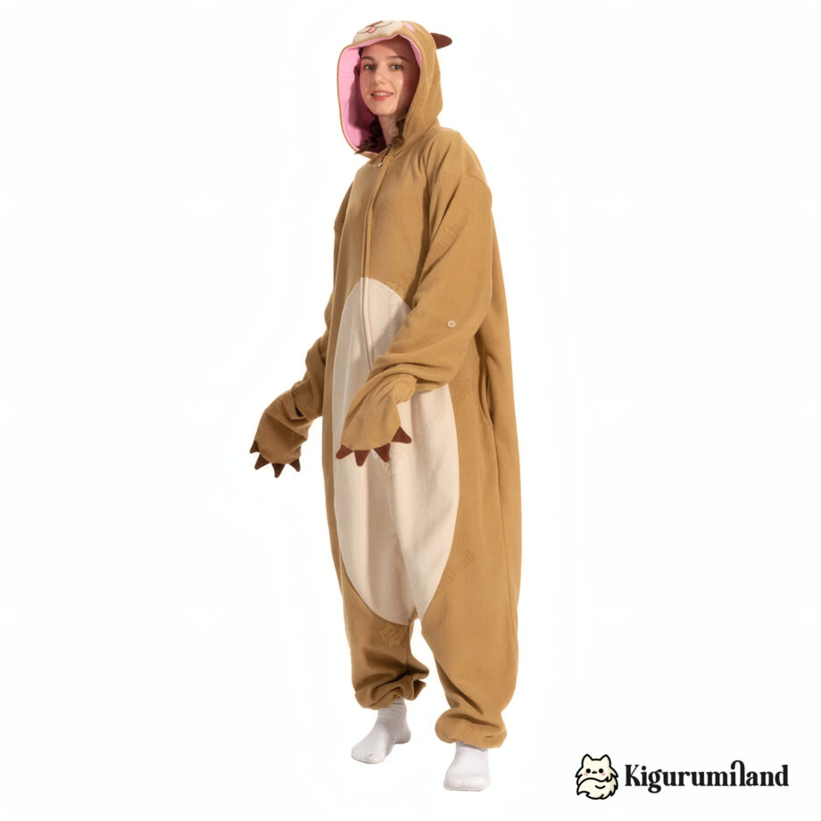 kigurumi loutre femme trois quarts