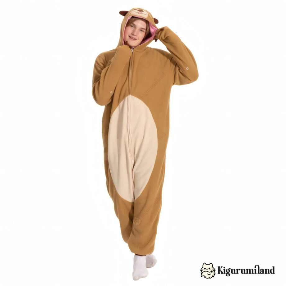 kigurumi loutre homme face