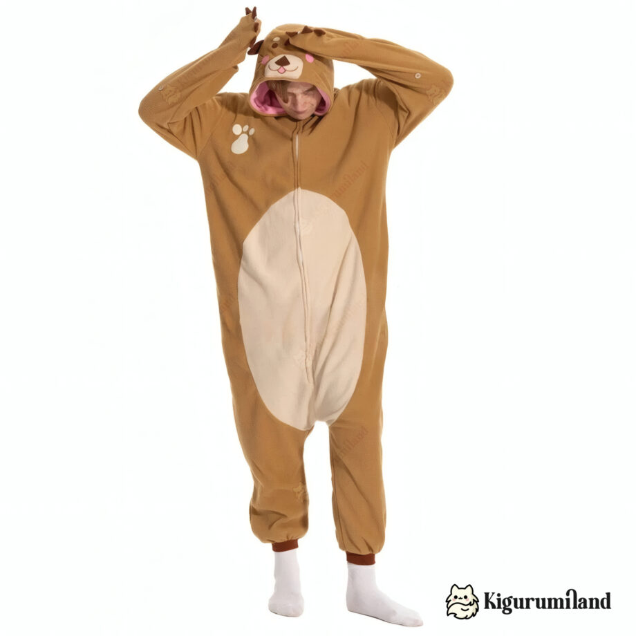 kigurumi loutre homme face action