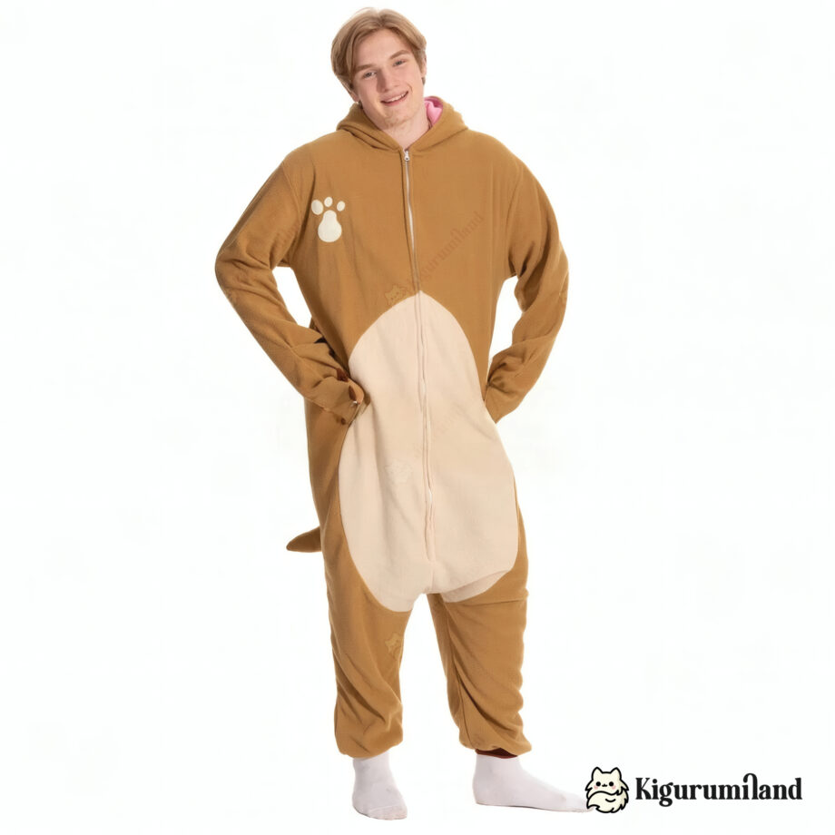 kigurumi loutre homme face sans capuche