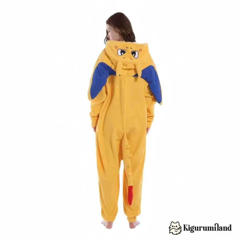 kigurumi pokemon dracaufeu dos sans capuche