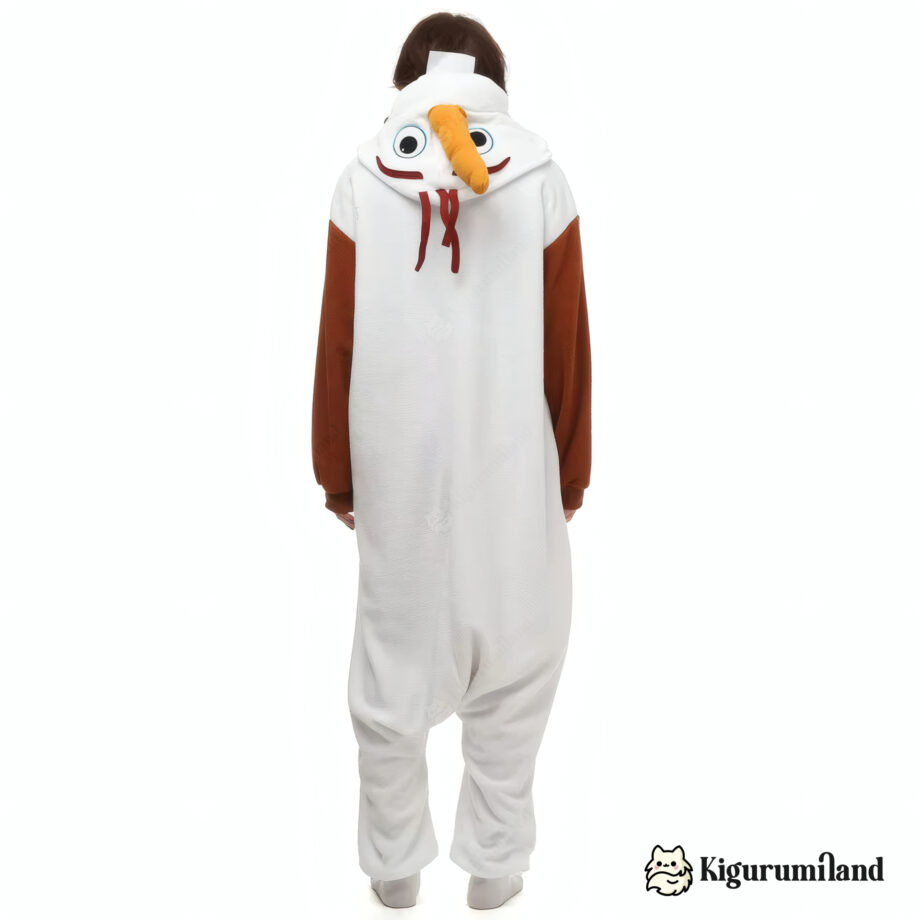 kigurumi reine des neiges olaf dos sans capuche