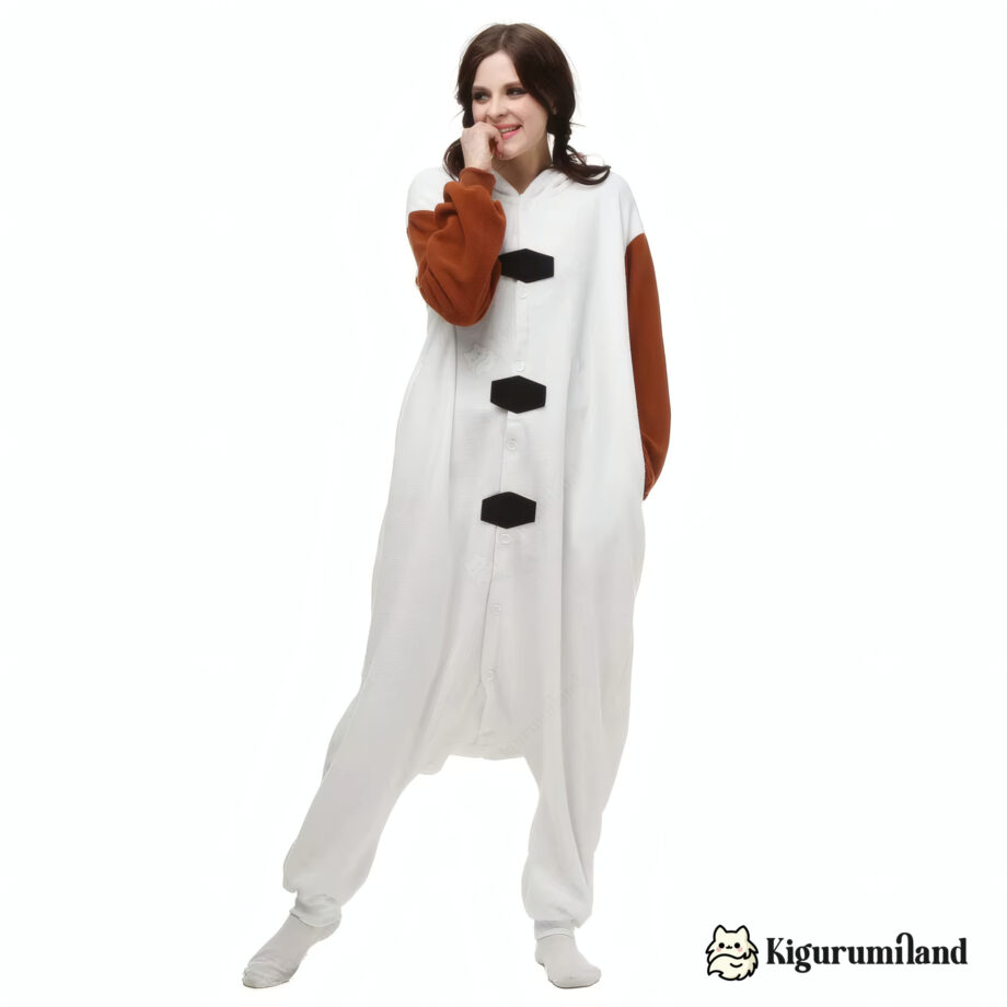 kigurumi reine des neiges olaf face sans capuche