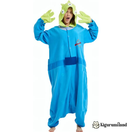 kigurumi toy story alien face action